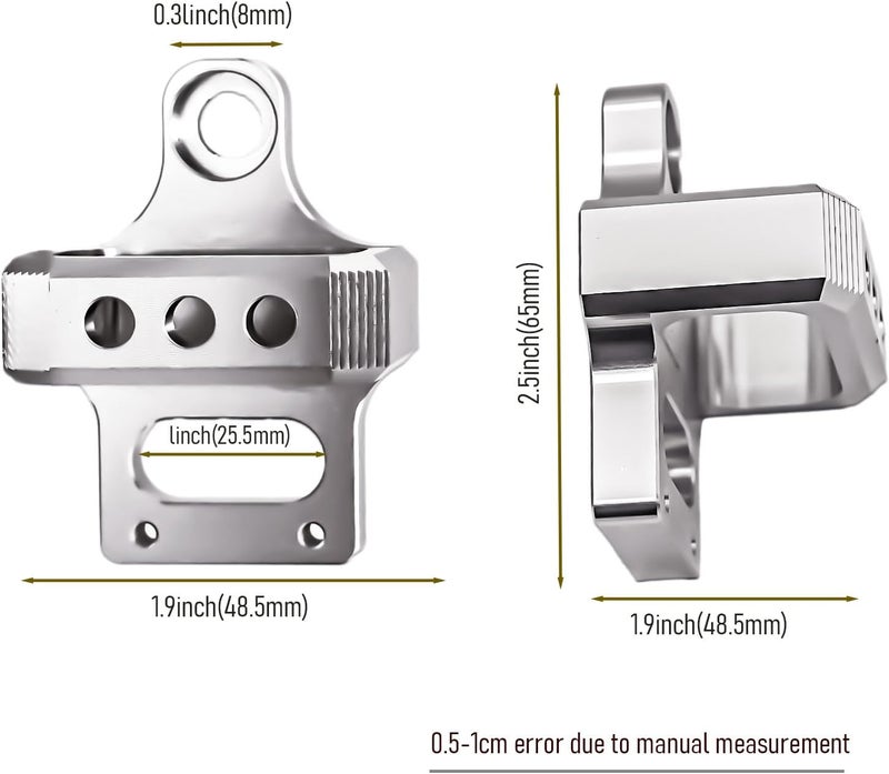 ZTYAFEI Universal 3-Port Solenoid Valve Mount Bracket for MAC/AEM Boost Controllers - CNC Billet Aluminum Holder (Black) (Silver) - Image 2